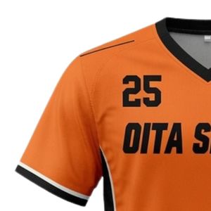 Maillot de lacrosse unisexe orange et noir en polyester, coupe athlétique, vêtements de sport performants pour les entraînements et les matchs d'équipe - Product Image 4