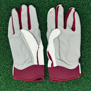 Guantes de Bateo Deportivos Clásicos Personalizados para Adultos, en Pares, para Béisbol y Sóftbol, de Spandex Gris y Negro, con Cierre de Velcro, Ambidiestros - Product Image 6