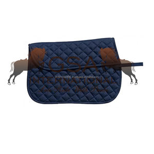 แผ่นรองอานม้าแบบเย็บลายเพชร ทำจากผ้าคอตตอนดริลล์ สำหรับฝึกขี่ม้าและการแข่งขัน สามารถปรับแต่งได้ - Product Image 5