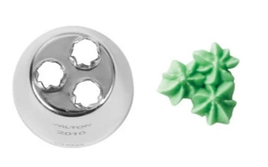 3 ชิ้น # หัวบีบเค้กแบบสามหัว รุ่น Triple Star ปี 2010 อุปกรณ์ตกแต่งเค้กสำหรับบัตเตอร์ครีม ไอซิ่ง และคุกกี้ - Product Image 6
