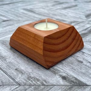 Natural Mango Wood <b>Tea</b> <b>Light</b> Holder Decorative Accent - Product Image 4