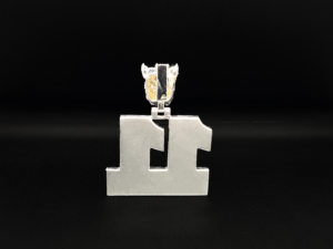 Colgante de Corona Solar Personalizado Ice Legacy con Letra, Plata Tibetana 925, Bañado en Plata, Diamante, Cristal, Pedrería, Unisex, Amuleto de Moda - Product Image 2