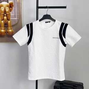 Casual Men's T Shirt Round Neck <b>Foam</b> Fabric Color Contrast Sleeves Quick Dry 160gsm - Product Image 6