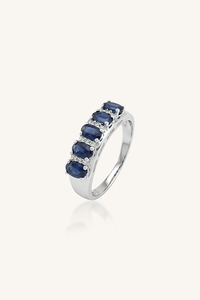 Anillo de Esmeralda y Diamantes en Plata de Ley 92.5 KLSR-11817 - Product Image 3