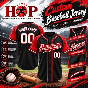 Uniformes d'équipe de baseball personnalisés en gros, maillots de sport pour hommes, fabricant OEM avec service d'étiquetage privé, maillots de softball - Product Image 2