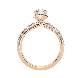 แหวนแต่งงานทองคำ 18K 14K หลายวง ประดับเพชรแล็บโกรน 080 กะรัต แหวนหมั้นเพชร ดีไซน์หรูหรา เครื่องประดับชั้นดีสำหรับผู้หญิง - Product Image 5