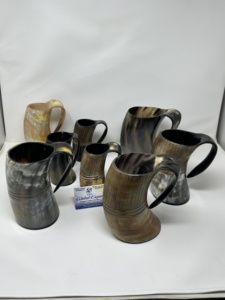 Taza de Cuerno de Búfalo Natural Hecha a Mano, Ecológica, con Asa Pulida, Estilo Rústico Moderno, Coleccionable, Duradera, para Año Nuevo - Product Image 2