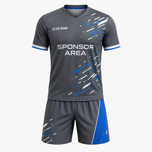 เสื้อฟุตบอลแบบซับลิเมชั่นสั่งทำพิเศษ คอวี แขนสั้น ผ้าตาข่าย ระบายเหงื่อและความชื้นได้ดี ทรงแอธเลติก สำหรับผู้ชาย - Product Image 2