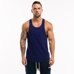 <b>Men's</b> O-Neck Sleeveless <b>Tank</b> <b>Top</b> Solid Color Casual Knitted <b>Black</b> - Product Image 4