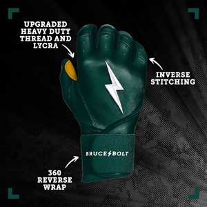 Guantes de Béisbol Personalizados Inspirados en Bruce Bolt, de Cuero Cabretta, Serie Chrome, con Soporte de Muñeca de Puño Corto - Product Image 4