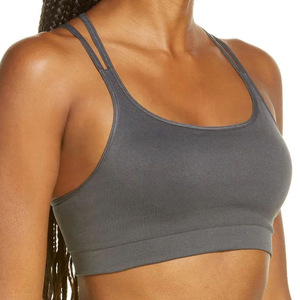 Women's <b>Strapless</b> Full Sports Bra Quick Dry Romantic Logo Fashionable Knitted Workout Top Online Best Seller Fitness Sports bra - Product Image 6