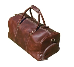 Hot Selling High Quality Genuine Leather Duffle <b>Bag</b> New Design Fashionable Travel <b>Bag</b> for Women Zipper Closure - Product Image 1
