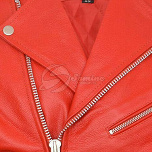 แจ็คเก็ตมอเตอร์ไซค์หนังแท้ ราคาดีที่สุด สำหรับผู้ชาย สีพื้น ขายออนไลน์ ระบายอากาศได้ดี - Product Image 5