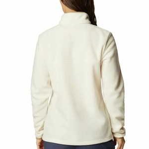 Suéter de Mujer Personalizado con Botones a Presión, Cuello Alto, Color Crema/Marrón, Cuello de Cuarto, Tejido Suave y Cálido - Product Image 4