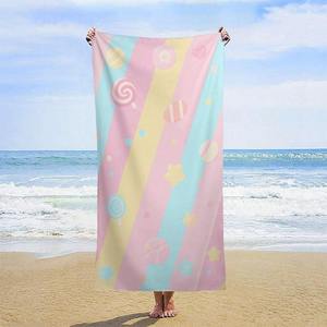 Cute Printed Cotton Eco-Friendly Beach <b>Towel</b> Rectangle Quick-Dry Summer Floral Pattern Adult - Product Image 1