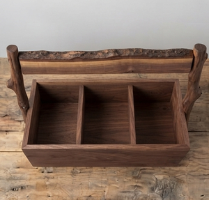 <b>Wooden</b> Serving <b>Caddy</b> Wholesale Exporter Customized Design Brown Color Wood <b>Caddy</b> Bulk Supplies From India - Product Image 5