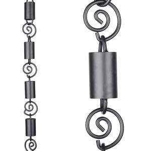 Chaînes de pluie en métal de forme ronde et cylindrique, style contemporain pour jardins et espaces extérieurs, vente en gros depuis l'Inde - Product Image 1