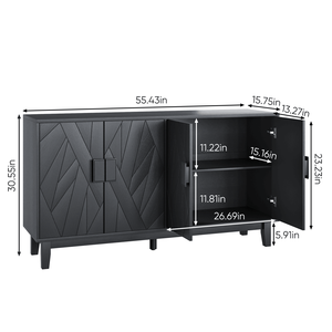 Credenza in Stile Medievale Moderno, Mobile Buffet Multifunzionale Decorativo con Caratteristiche Adatte per lo Stoccaggio - Product Image 2