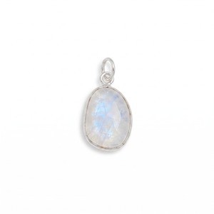 Natural <b>Rainbow</b> Moonstone Pendant 925 Sterling Silver Handmade White Gemstone Pendant Minimalist Jewelry Gift Women - Product Image 1