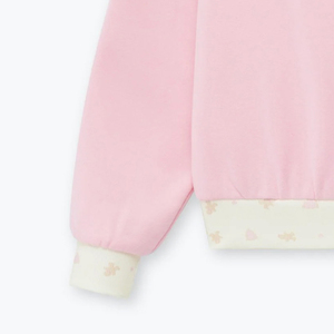 Sweat-shirt oversize pour femme à col rond, manches longues, 100% coton molletonné respirant, avec logo personnalisé - Product Image 3