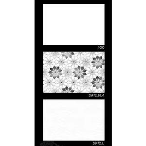Vistaar Black White 300x450mm Leather Imitation Glossy Ceramic Subway <b>Wall</b> Tile for Kitchen & Bathroom with 5 Years Warranty - Product Image 4