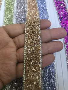 Nuevo diseño de encaje con cuentas de colores y cristales AB para decoración de ropa, ofertas al por mayor. - Product Image 4