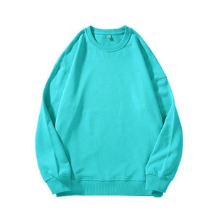 Men's Fashion Homme Genser Svitcemizo Men's Plain White Sweatshirt Thick Polyester Cotton Heavy Neck Pullover Unisex 350GSM - Product Image 2