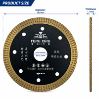 Disque de coupe diamanté industriel premium FENGXING 105 mm (4 po) pour maçonnerie, carrelage céramique, pierre naturelle, bords lisses, faible bruit, durable