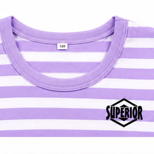 เสื้อยืดเด็กผู้หญิงคอกลมแขนสั้นคุณภาพสูง ผ้าฝ้ายนุ่มระบายอากาศดี สวมใส่สบาย เหมาะสำหรับเด็ก  รับผลิตแบบ OEM ODM จากโรงงาน - Product Image 3