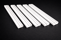 Rail de glissière en PVC en forme de E pour meubles, profilé de guidage en plastique pour systèmes de portes et panneaux de placards et armoires