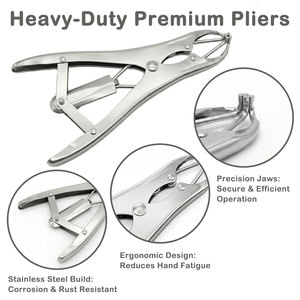 Kit Completo de Anillado para Cabras, Alicates Expansores de Alta Resistencia para Castración de Ganado, Anillo Castrador para Cabras, Corderos, Terneros, Ovejas y Lechones - Product Image 5