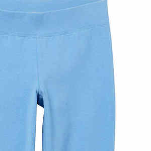 Leggings Largos de Cintura Alta para Mujer, Color Azul Claro Sólido, Tejido Elástico de Nailon y Spandex, Estilo Básico para Todas las Temporadas - Product Image 5