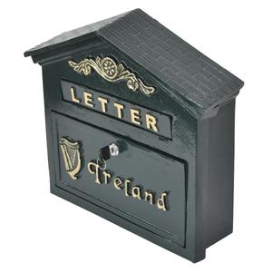 Ireland Post <b>Box</b> For Sale Irish Green Coated Weather Resistance Customizable <b>Letter</b> <b>Box</b> With Lock Garden Wall Mounted - Product Image 2