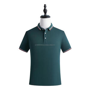 2025 mejor calidad superior logotipo personalizado hombres patrón sólido para Polo Camiseta 100% algodón Jersey Material - Product Image 1