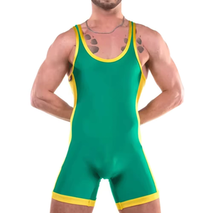 Combinaison de compression professionnelle pour hommes, une pièce, pour la lutte, la musculation, l'haltérophilie, l'entraînement, vêtements de sport, uniforme - Product Image 3