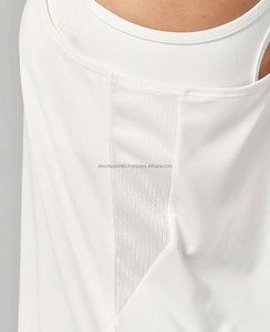 เสื้อกล้ามระบายอากาศแขนกุดสำหรับผู้หญิงเสื้อกล้ามสีพื้นเสื้อกล้ามสำหรับออกกำลังกายและเล่นกีฬา - Product Image 3