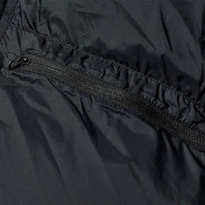 Parka Larga Impermeable de Lona para Hombre con Capucha, Negra, Casual, con Bolsillos Delanteros, Cierre de Cremallera con Logotipo, Forma de Calabaza, de Poliéster - Product Image 5