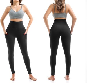 Women’s Cotton Stretch <b>Leggings</b> Wholesale High Waist Casual Fitness Pants Soft Breathable Fabric <b>Slim</b> Fit Yoga Workout Gym Wear - Product Image 2