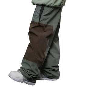 Waterproof Snowboard Pants <b>Men</b> Women High Quality Breathable Windproof Thermal Insulated Color Block Baggy Winter Ski Trousers - Product Image 4