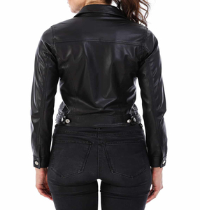 Veste en cuir pour femme automne-hiver, meilleure qualité, veste en cuir pour femme la plus vendue, prix bas, veste en cuir véritable pour femme - Product Image 2