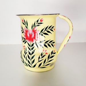 เหยือกสแตนเลสแบบคลาสสิกเพ้นท์ลายด้วยมือ เป็นมิตรกับสิ่งแวดล้อม พกพาสะดวก - Product Image 2