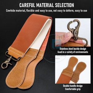 Customized Wholesale High Quality Light Weight <b>Straight</b> Shaving <b>Razors</b> with Wood Handle and Stainless Steel Blade - Product Image 4