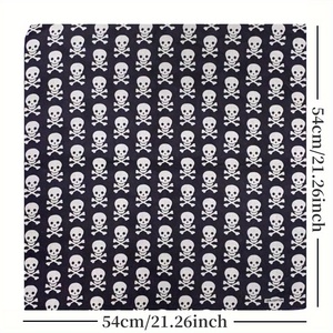 Bandana en Soie Douce Personnalisable avec Logo, Motif Gothique Rose et Toile d'Araignée, Idéal pour Halloween, Fêtes et Costumes - Product Image 5