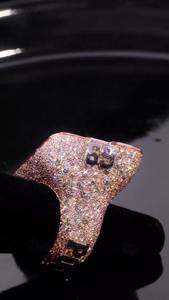 Anillo de Alta Calidad, Impresionante y Personalizado, Estilo Hip Hop, para Aniversario de Bodas, Completamente Cubierto de Circonitas, Plateado en Plata de Ley 925, VVS D - Product Image 2