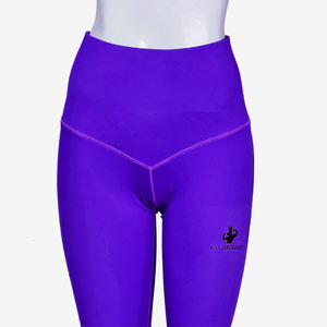 Women's Custom <b>High</b>-<b>Waisted</b> Compression Yoga Pants Summer Casual <b>Leggings</b> <b>Tummy</b> <b>Control</b> OEM ODM Seamless <b>Leggings</b> Plus Size - Product Image 3