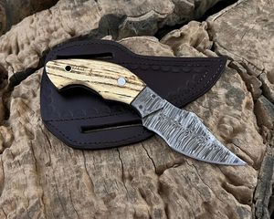 Top Selling Rich Grain Textured <b>Leather</b> Sheath for Fixed Blade Bowie Knives - Product Image 4