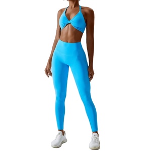 Chándal de mujer 2024, conjunto de Yoga personalizado, 2 uds., ropa deportiva de entrenamiento, ropa de gimnasio para mujer - Product Image 2