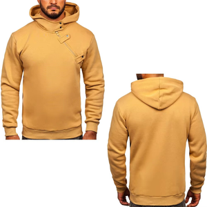 Meilleur prix – Sweat à capuche zippé latéral pour homme, hiver, 80 % coton, 20 % polyester, polaire, coupe-vent numérique, respirant, séchage rapide, coupe classique - Product Image 6
