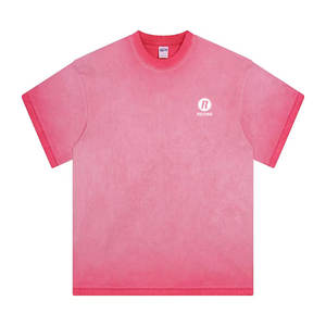 T-shirt délavé à la mode pour homme, idéal pour l'extérieur et l'été, en toile 100 % coton respirante - Product Image 1