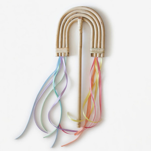 Baguettes magiques en rotin arc-en-ciel, jouet pour bébé fille, jouets de jeu de rôle pour tout-petits, prix bas - Product Image 1